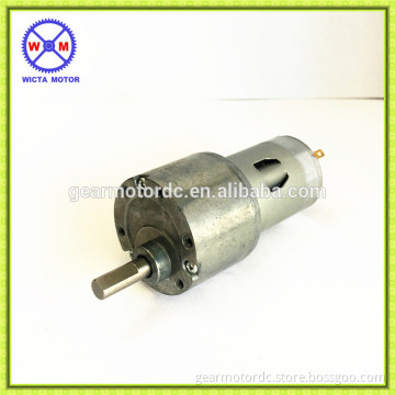 RoHS certification High torque 12v high speed dc gear motor with 37mm gearbox